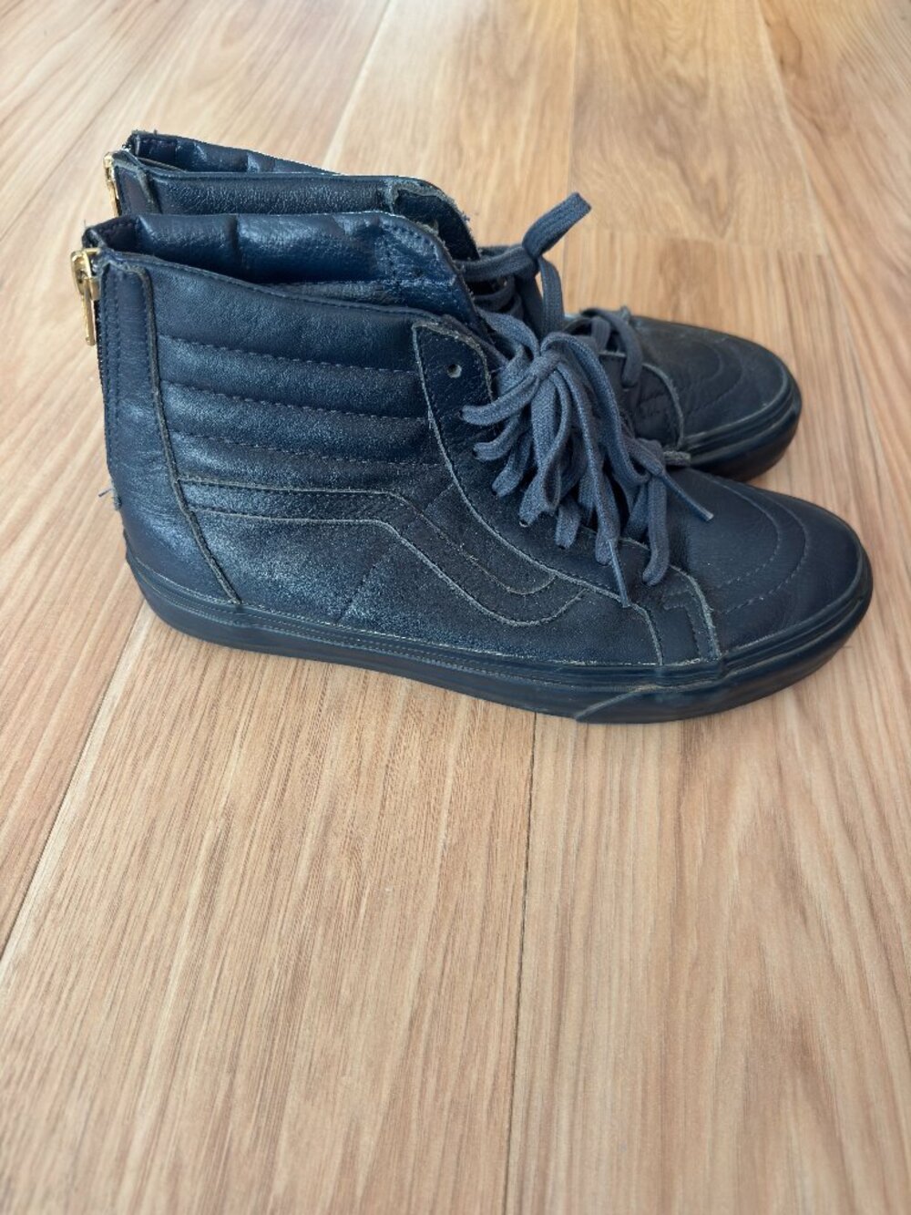 RARE - Vans California Sk8-Hi Zip Boot Leather - US Size Women 9/Men 7.5